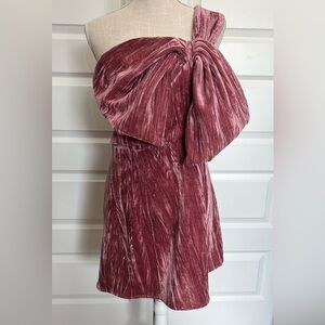 En Crème velvet mini dress NWT